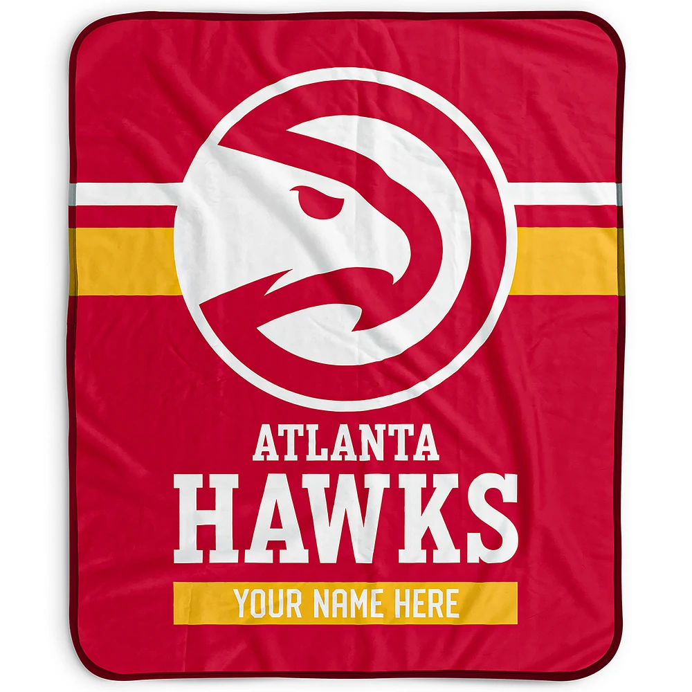 Pegasus Atlanta Hawks 50" x 60" Stripes Personalized Fleece Blanket