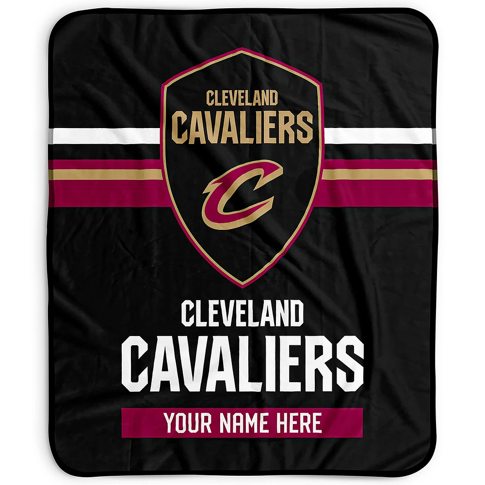 Pegasus Cleveland Cavaliers 50" x 60" Stripes Personalized Fleece Blanket