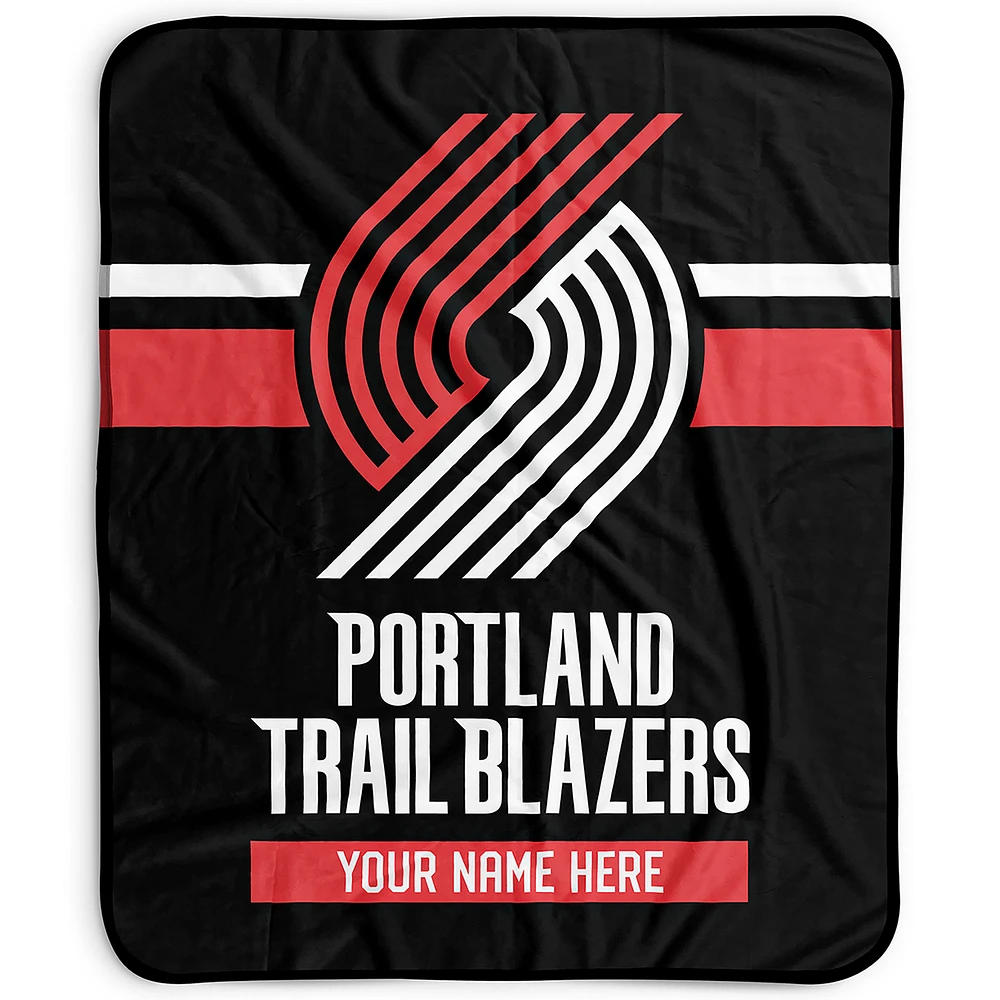 Pegasus Portland Trail Blazers 50" x 60" Stripes Personalized Fleece Blanket