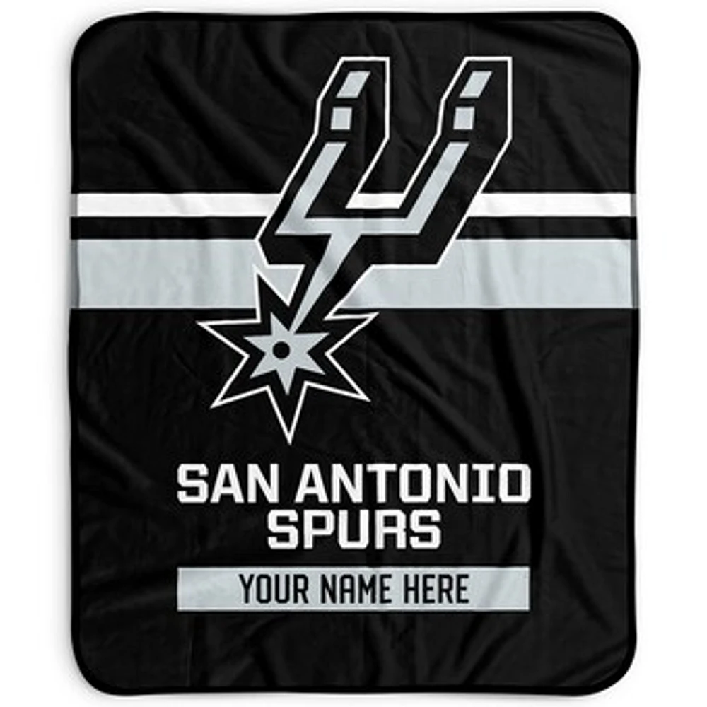 Pegasus San Antonio Spurs 50" x 60" Stripes Personalized Fleece Blanket
