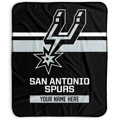 Pegasus San Antonio Spurs 50" x 60" Stripes Personalized Fleece Blanket