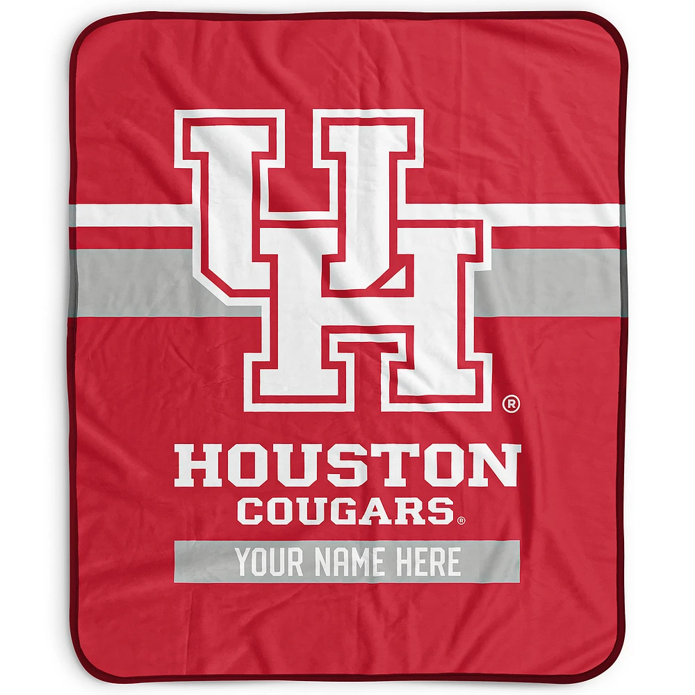 Pegasus Houston Cougars 50" x 60" Stripes Personalized Fleece Blanket