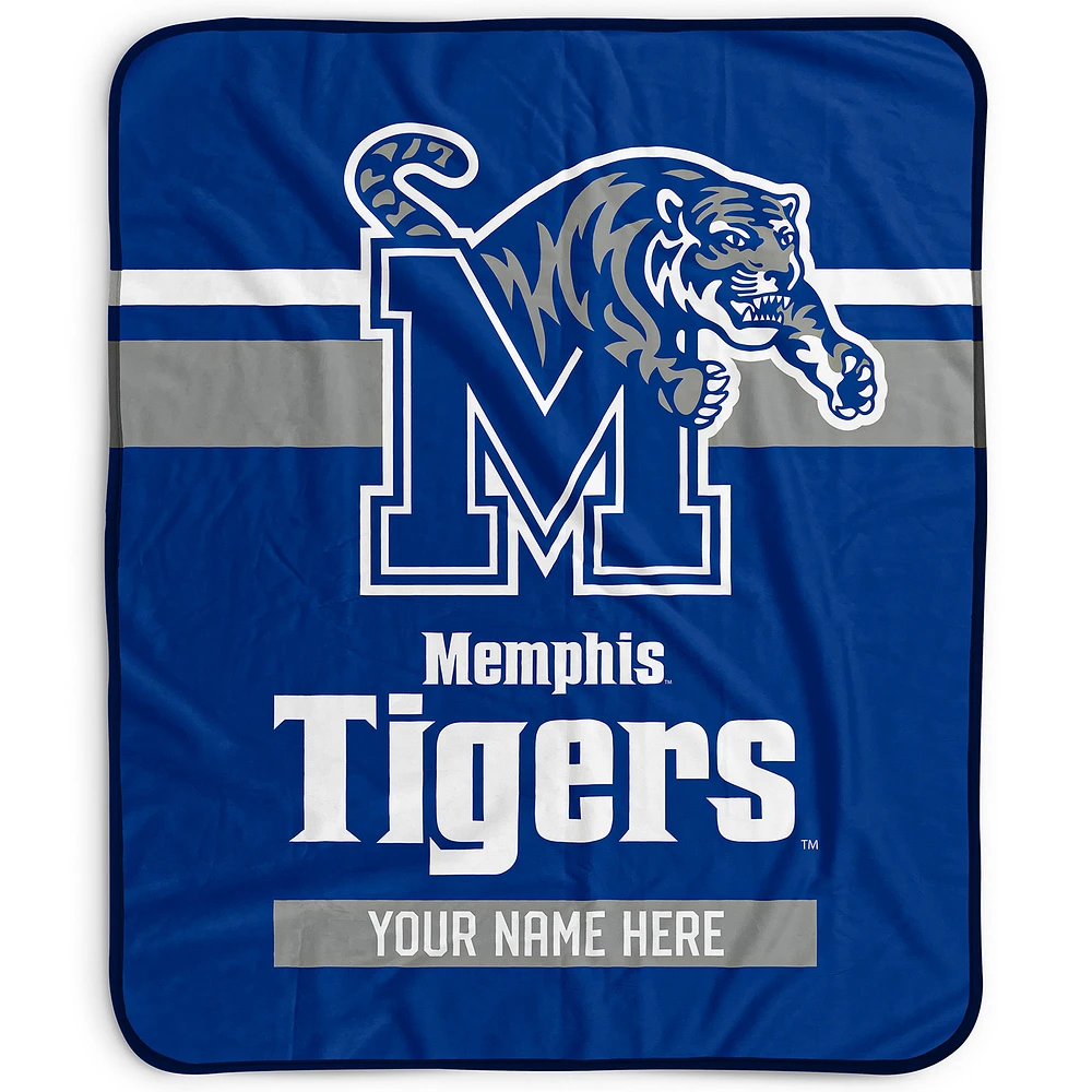Pegasus Memphis Tigers 50" x 60" Stripes Personalized Fleece Blanket