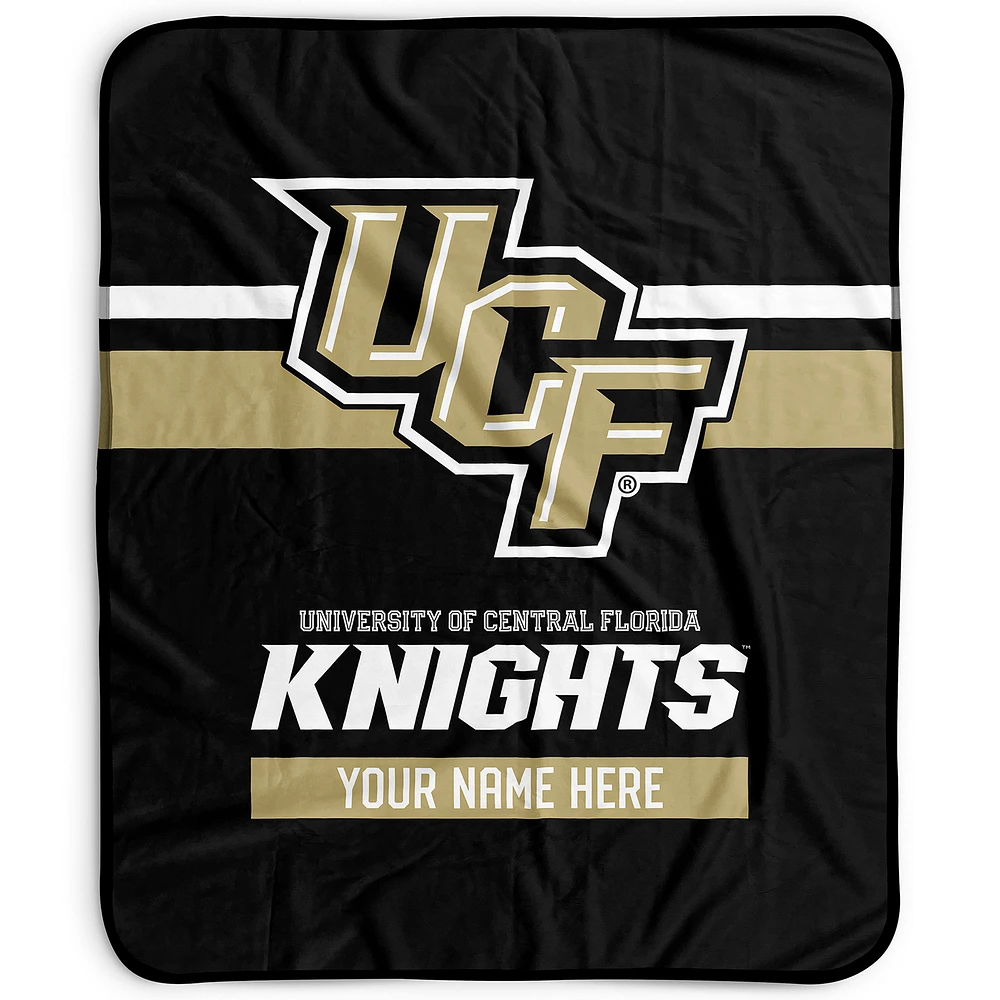 Pegasus UCF Knights 50" x 60" Stripes Personalized Fleece Blanket