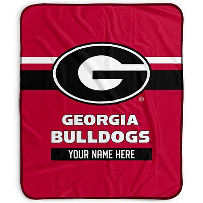 Pegasus Georgia Bulldogs 50" x 60" Stripes Personalized Fleece Blanket
