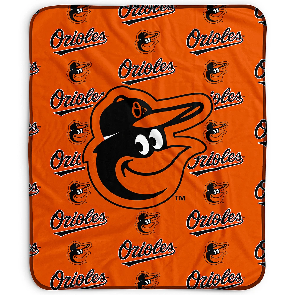 Pegasus Baltimore Orioles 50" x 60" Repeat Wordmark Fleece Blanket