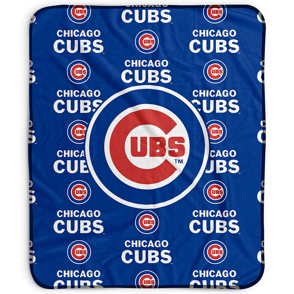 Pegasus Chicago Cubs 50" x 60" Repeat Wordmark Fleece Blanket