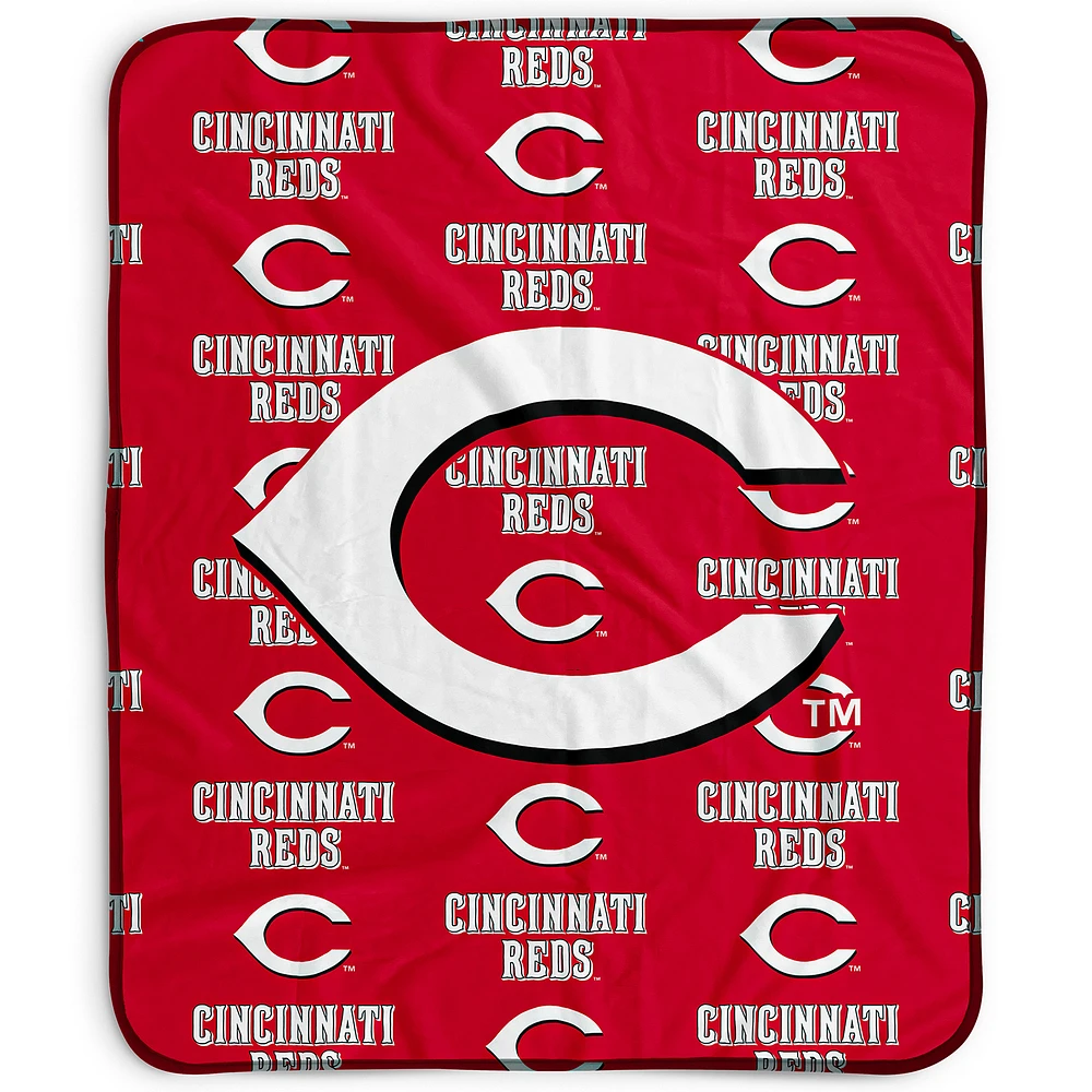 Pegasus Cincinnati Reds 50" x 60" Repeat Wordmark Fleece Blanket