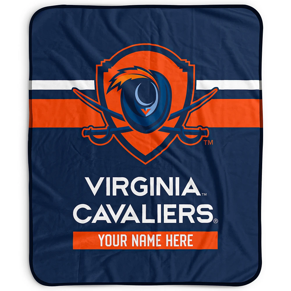 Pegasus Virginia Cavaliers 50" x 60" Stripes Personalized Fleece Blanket