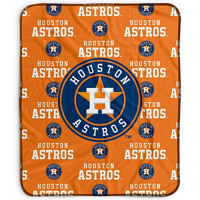 Pegasus Houston Astros 50" x 60" Repeat Wordmark Fleece Blanket