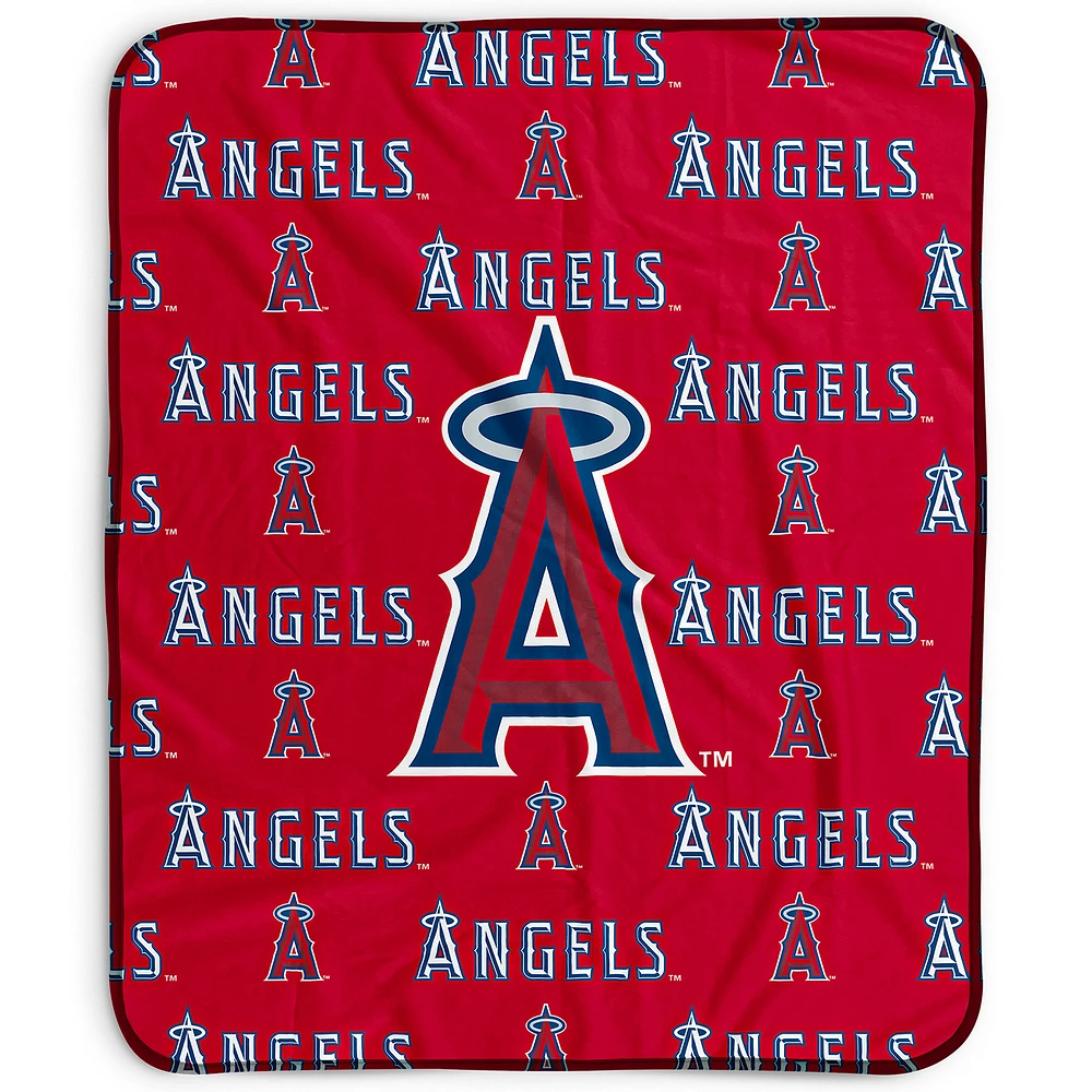 Pegasus Los Angeles Angels 50" x 60" Repeat Wordmark Fleece Blanket