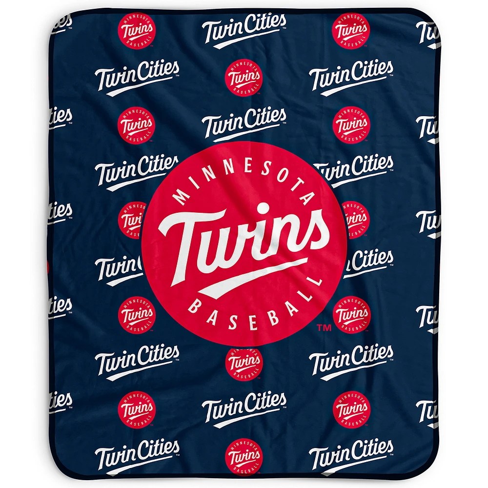 Pegasus Minnesota Twins 50" x 60" Repeat Wordmark Fleece Blanket