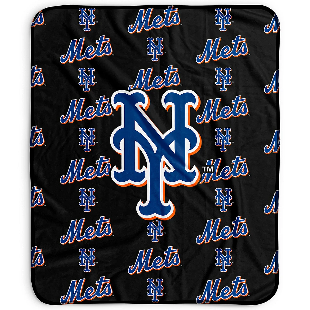 Pegasus New York Mets 50" x 60" Repeat Wordmark Fleece Blanket