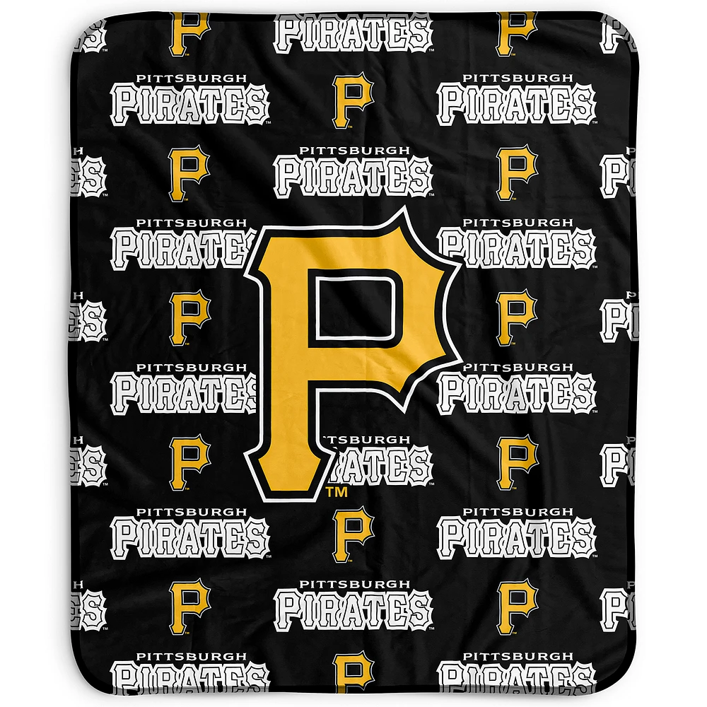 Pegasus Pittsburgh Pirates 50" x 60" Repeat Wordmark Fleece Blanket