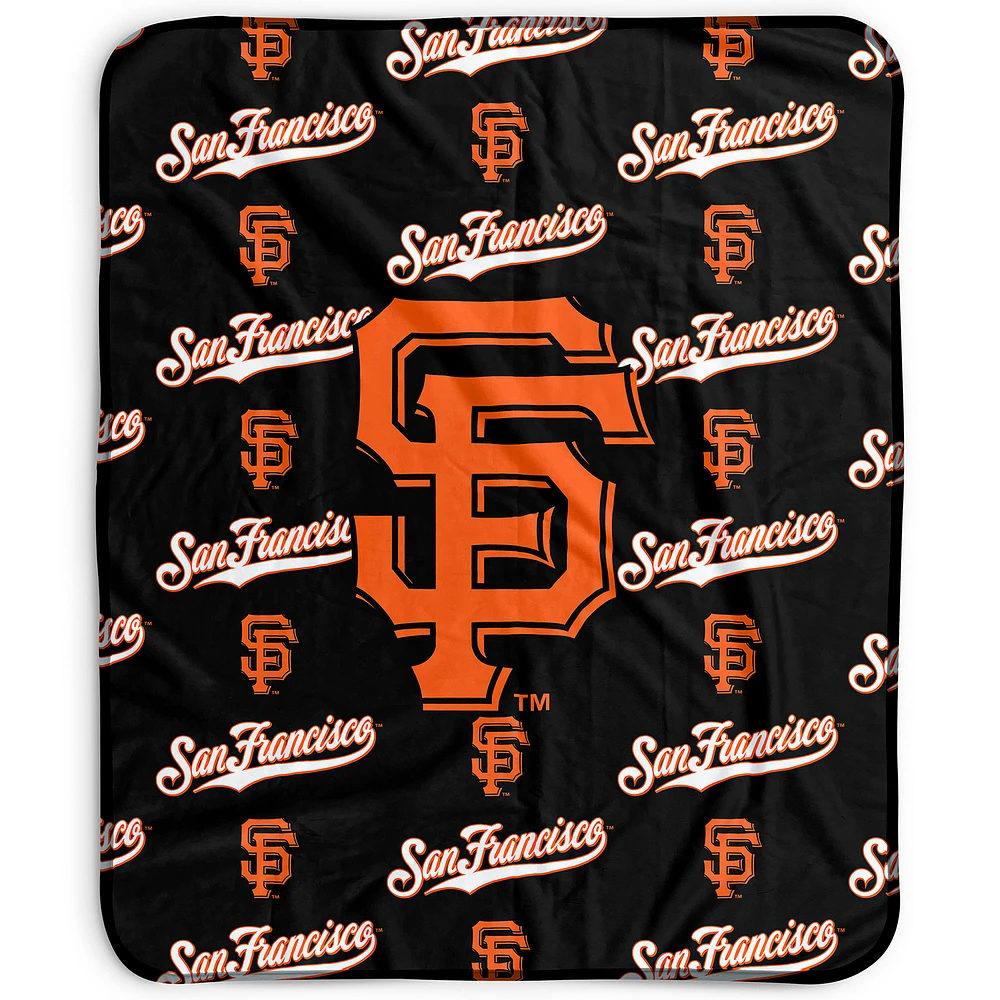 Pegasus San Francisco Giants 50" x 60" Repeat Wordmark Fleece Blanket