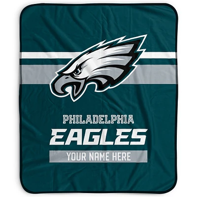 Pegasus Philadelphia Eagles 50" x 60" Stripes Personalized Fleece Blanket