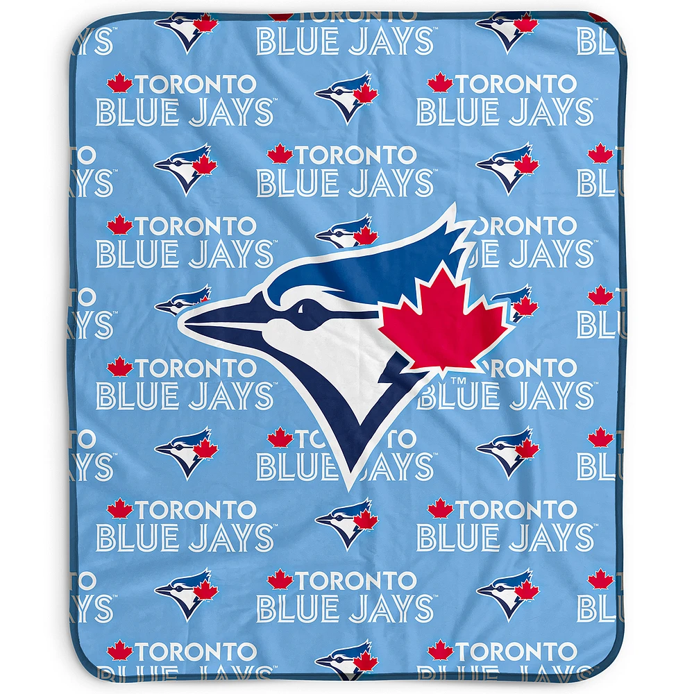 Pegasus Toronto Blue Jays 50" x 60" Repeat Wordmark Fleece Blanket