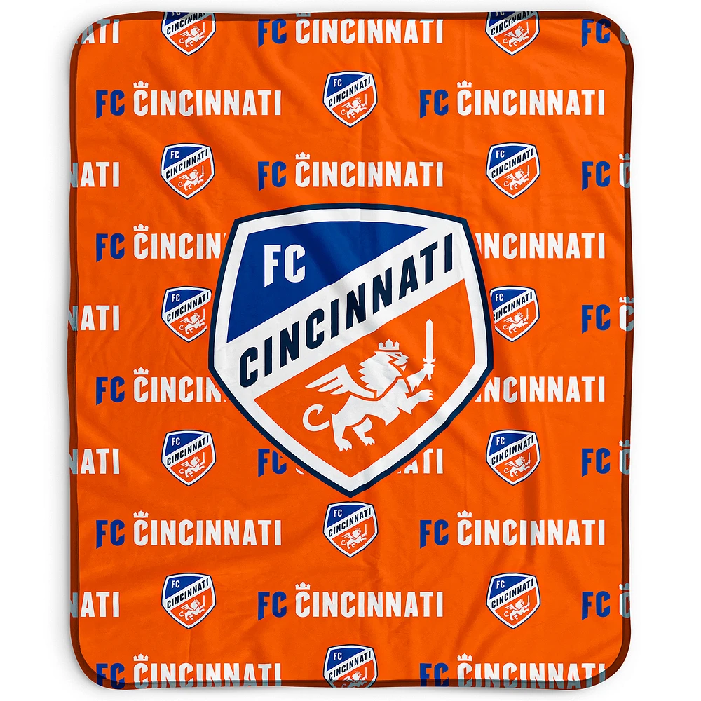Pegasus FC Cincinnati 50" x 60" Repeat Wordmark Fleece Blanket