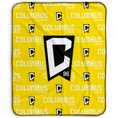 Pegasus Columbus Crew 50" x 60" Repeat Wordmark Fleece Blanket