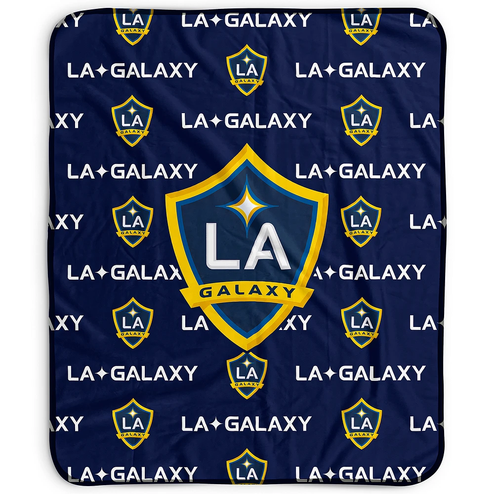 Pegasus LA Galaxy 50" x 60" Repeat Wordmark Fleece Blanket