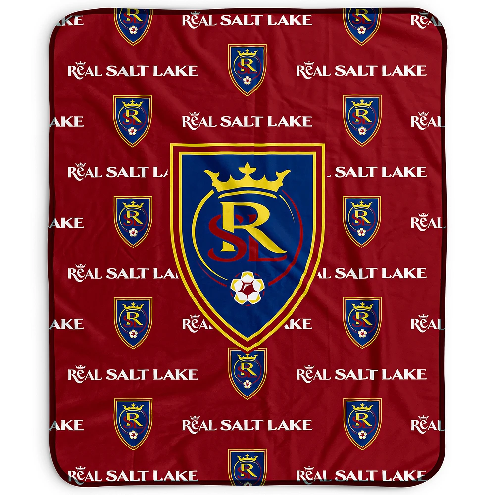 Pegasus Real Salt Lake 50" x 60" Repeat Wordmark Fleece Blanket
