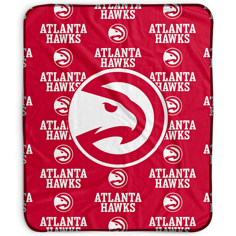 Pegasus Atlanta Hawks 50" x 60" Repeat Wordmark Fleece Blanket