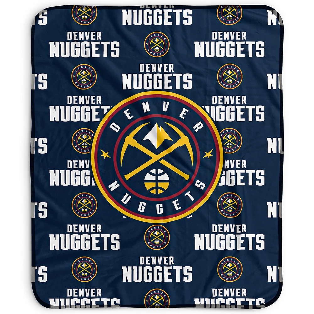 Pegasus Denver Nuggets 50" x 60" Repeat Wordmark Fleece Blanket