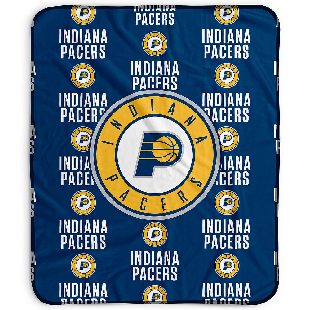 Pegasus Indiana Pacers 50" x 60" Repeat Wordmark Fleece Blanket