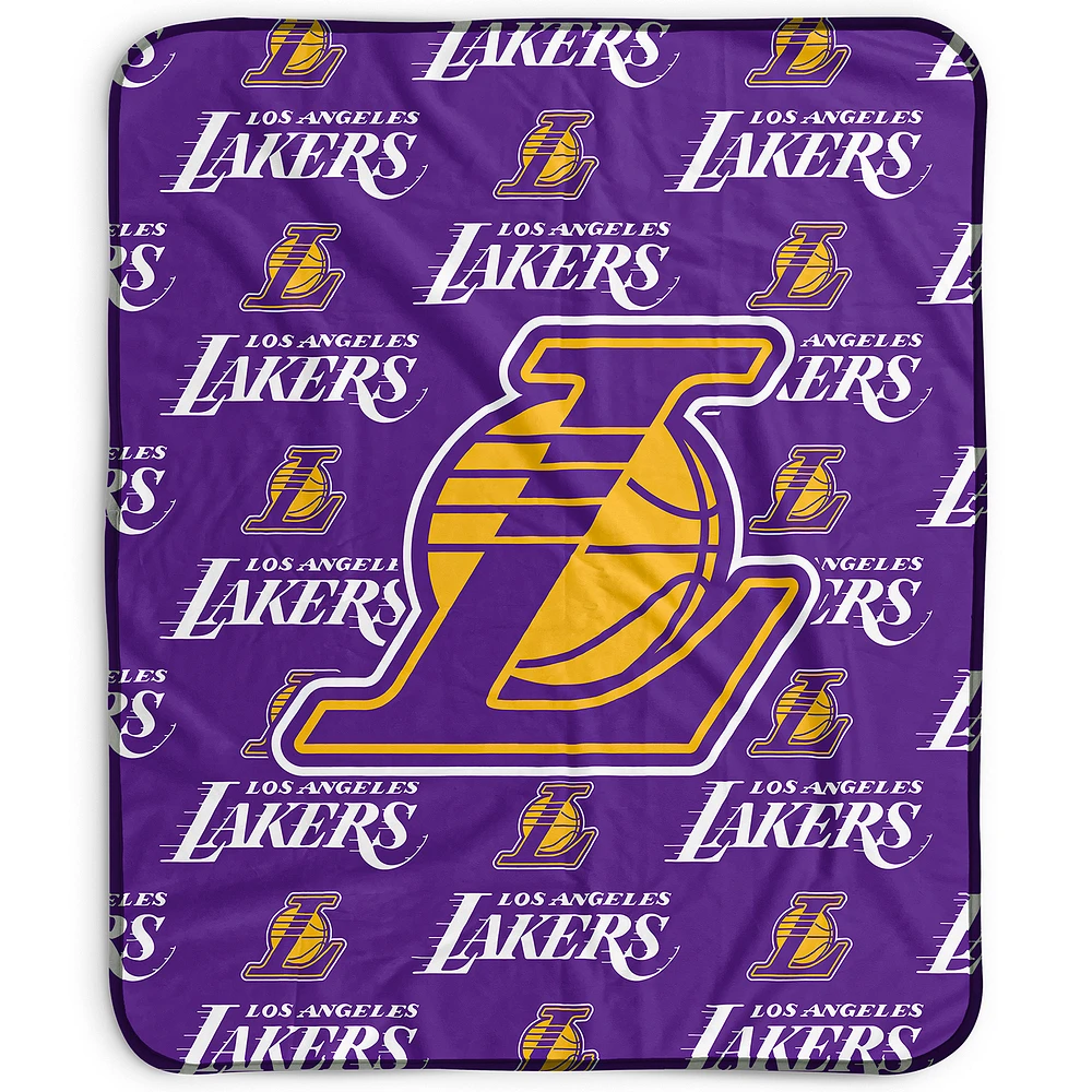 Pegasus Los Angeles Lakers 50" x 60" Repeat Wordmark Fleece Blanket