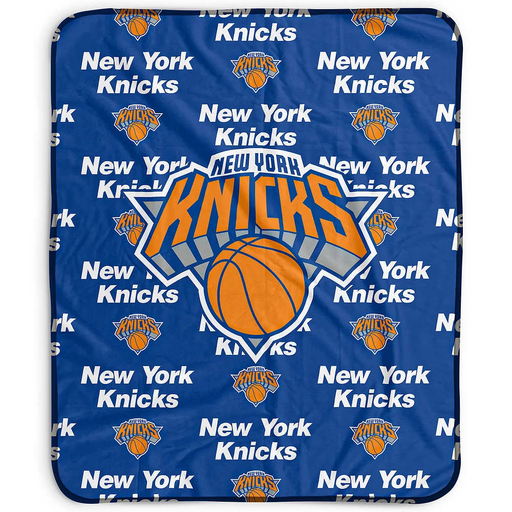 Pegasus New York Knicks 50" x 60" Repeat Wordmark Fleece Blanket