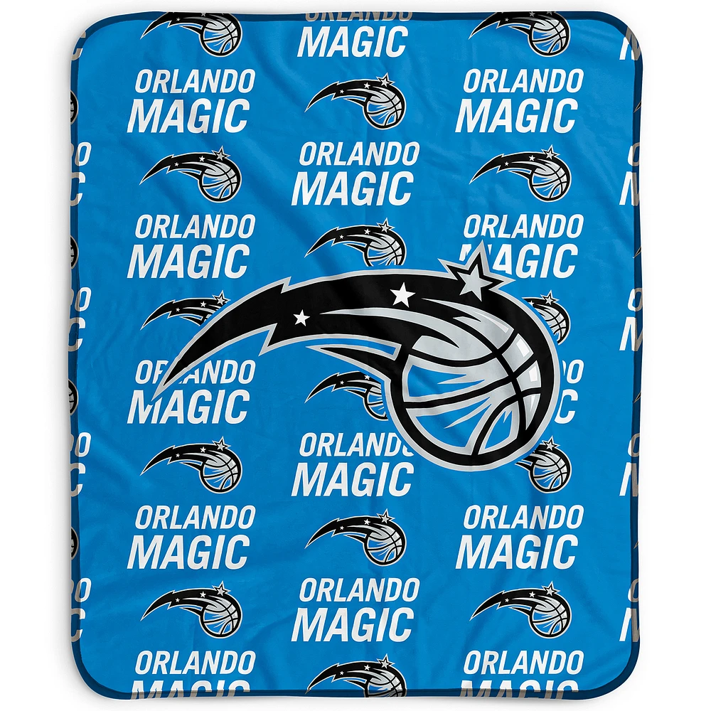 Pegasus Orlando Magic 50" x 60" Repeat Wordmark Fleece Blanket