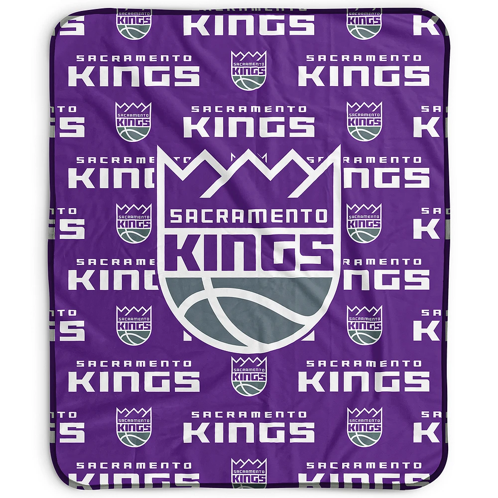 Pegasus Sacramento Kings 50" x 60" Repeat Wordmark Fleece Blanket