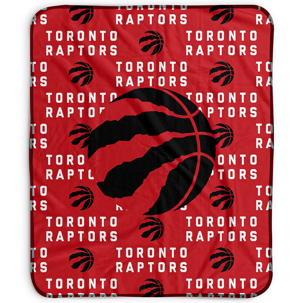 Pegasus Toronto Raptors 50" x 60" Repeat Wordmark Fleece Blanket