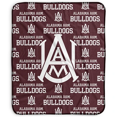 Pegasus Alabama A&M Bulldogs 50" x 60" Repeat Wordmark Fleece Blanket