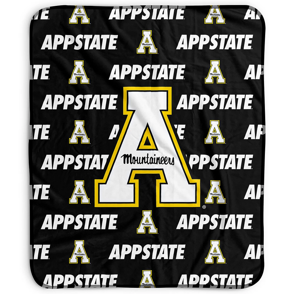 Pegasus Appalachian State Mountaineers 50" x 60" Repeat Wordmark Fleece Blanket