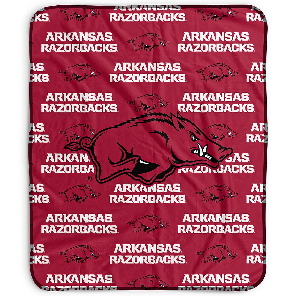 Pegasus Arkansas Razorbacks 50" x 60" Repeat Wordmark Fleece Blanket