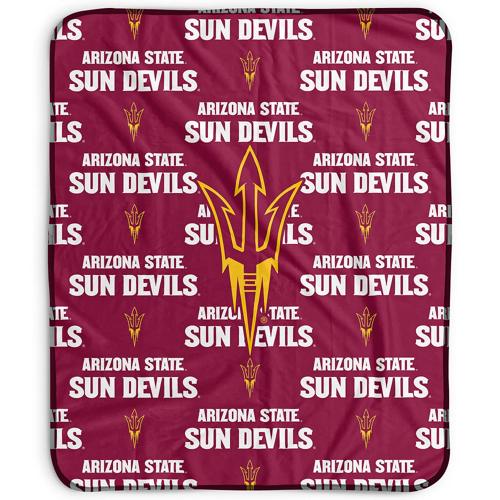 Pegasus Arizona State Sun Devils 50" x 60" Repeat Wordmark Fleece Blanket