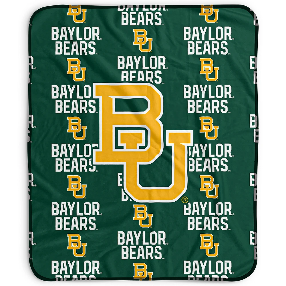 Pegasus Baylor Bears 50" x 60" Repeat Wordmark Fleece Blanket