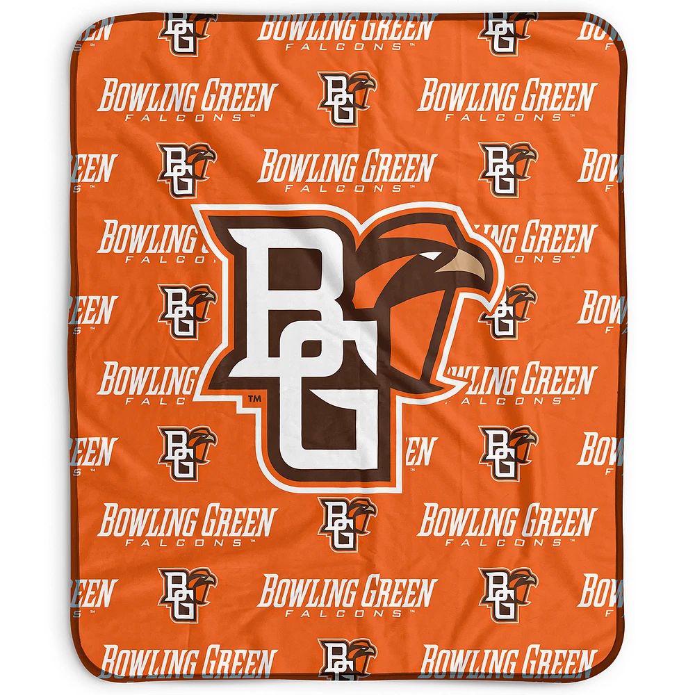 Pegasus Bowling Green St. Falcons 50" x 60" Repeat Wordmark Fleece Blanket