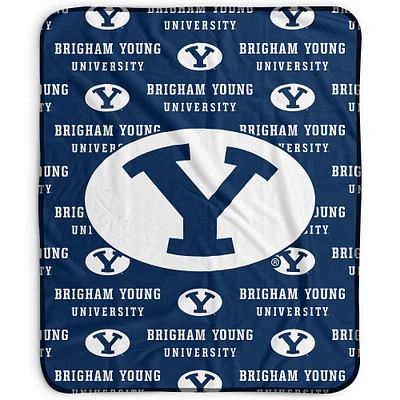 Pegasus BYU Cougars 50" x 60" Repeat Wordmark Fleece Blanket