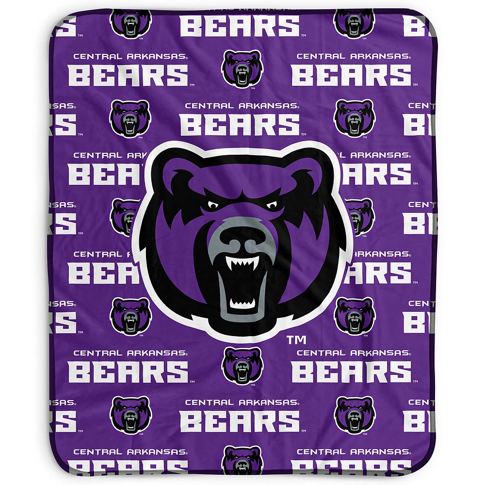Pegasus Central Arkansas Bears 50" x 60" Repeat Wordmark Fleece Blanket