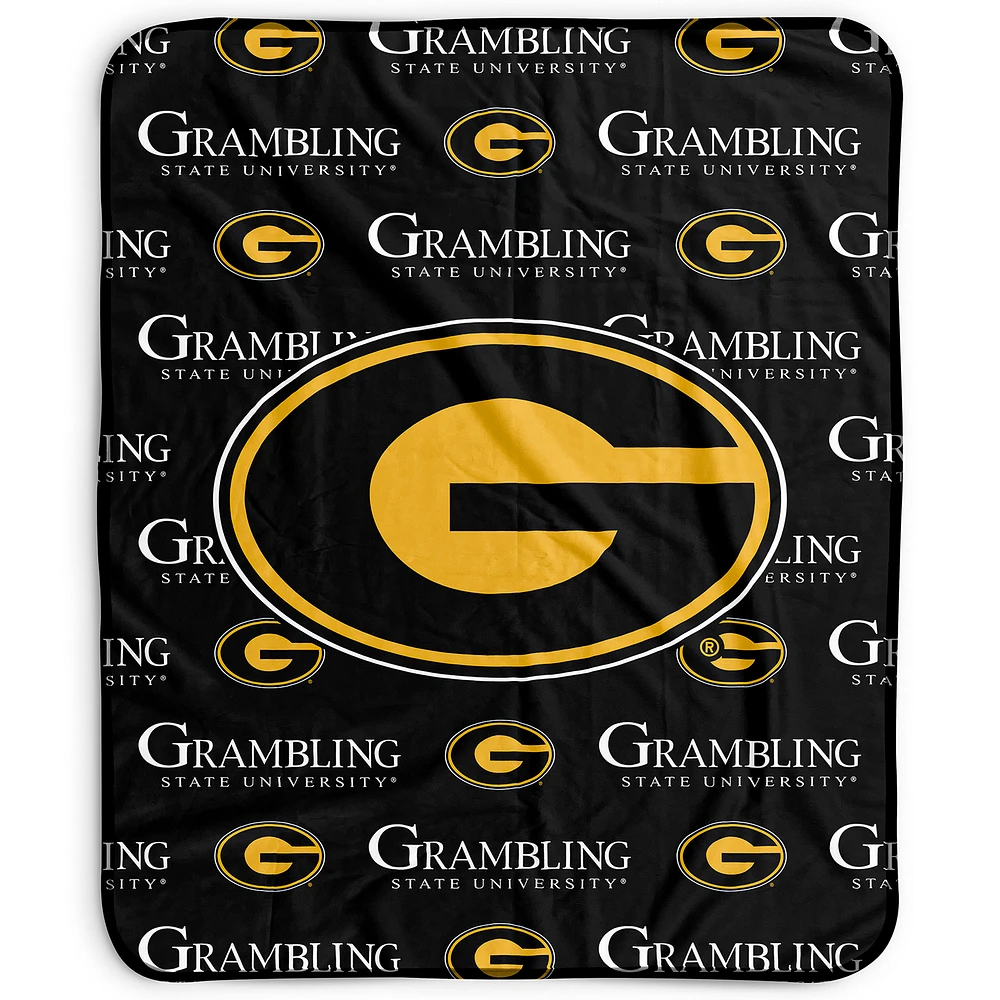 Pegasus Grambling Tigers 50" x 60" Repeat Wordmark Fleece Blanket