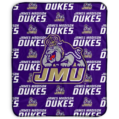 Pegasus James Madison Dukes 50" x 60" Repeat Wordmark Fleece Blanket