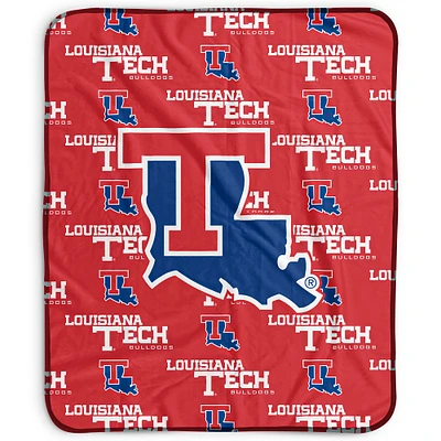 Pegasus Louisiana Tech Bulldogs 50" x 60" Repeat Wordmark Fleece Blanket