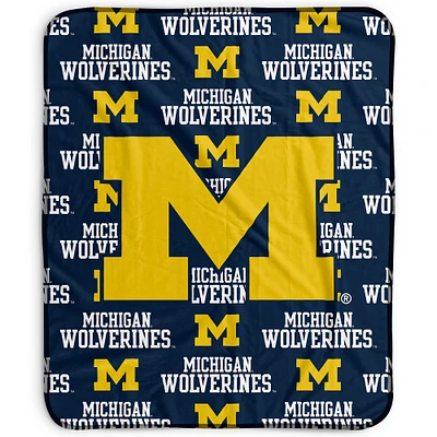 Pegasus Michigan Wolverines 50" x 60" Repeat Wordmark Fleece Blanket