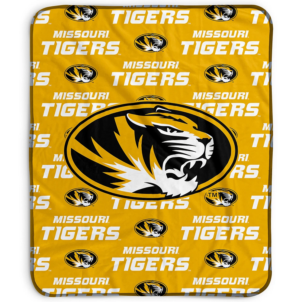 Pegasus Missouri Tigers 50" x 60" Repeat Wordmark Fleece Blanket