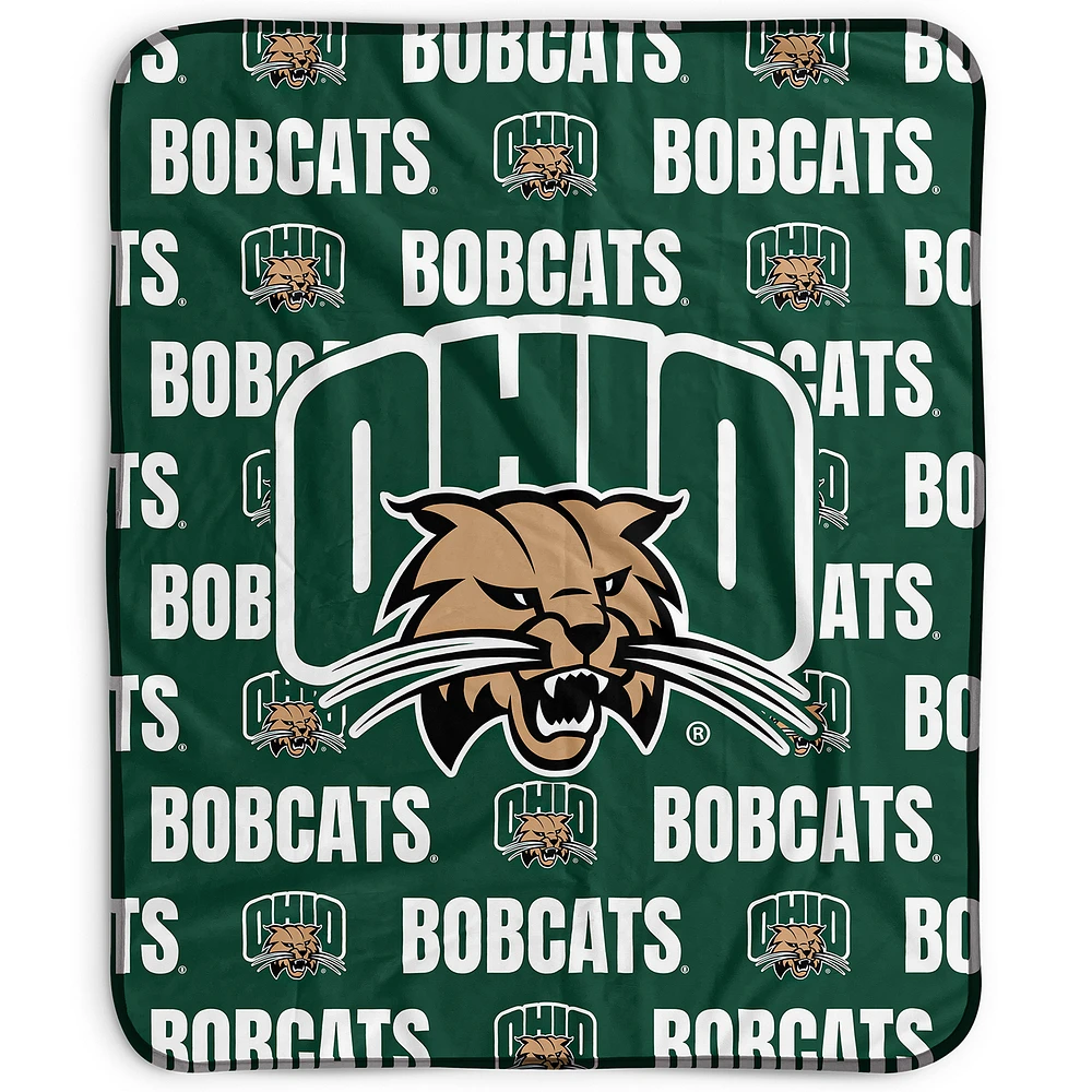 Pegasus Ohio Bobcats 50" x 60" Repeat Wordmark Fleece Blanket
