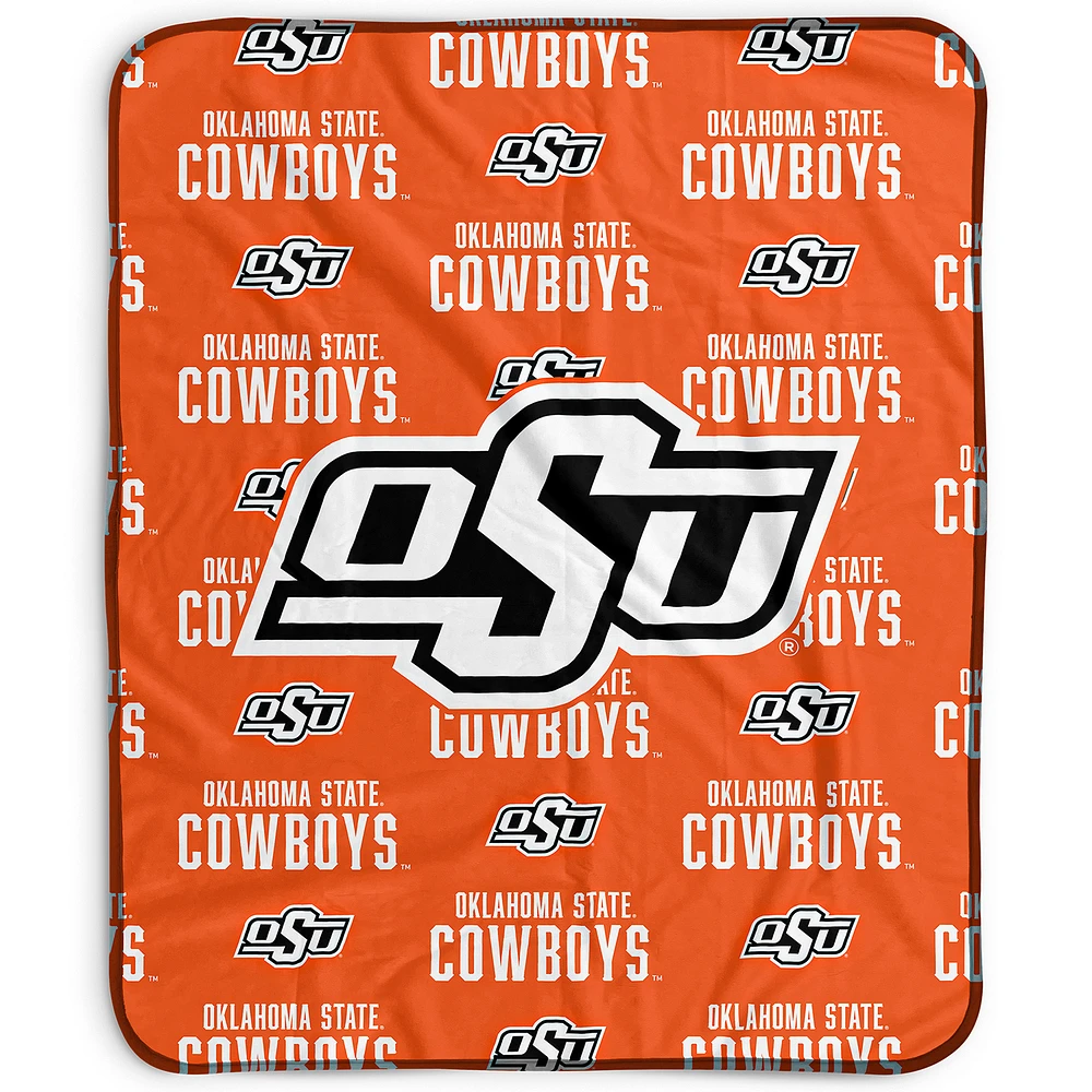Pegasus Oklahoma State Cowboys 50" x 60" Repeat Wordmark Fleece Blanket