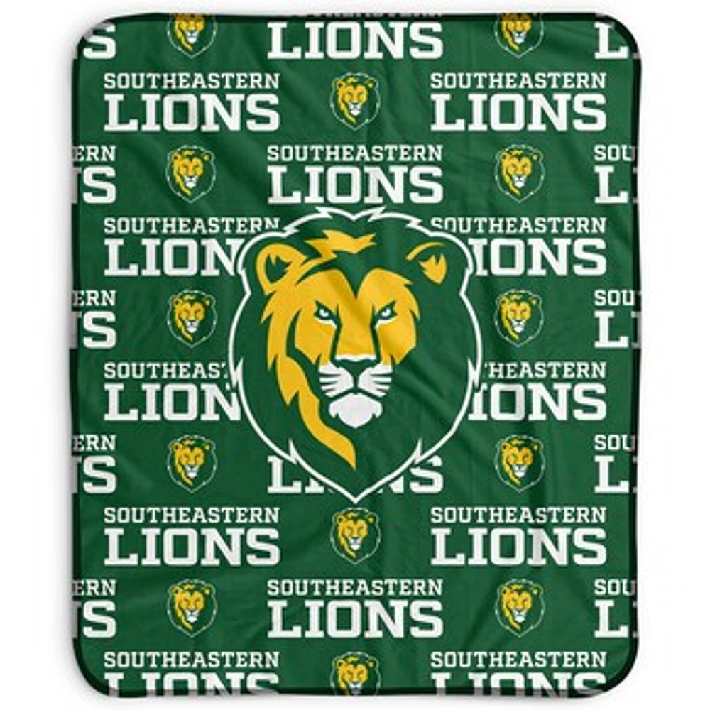 Pegasus Southeastern Louisiana Lions 50" x 60" Repeat Wordmark Fleece Blanket