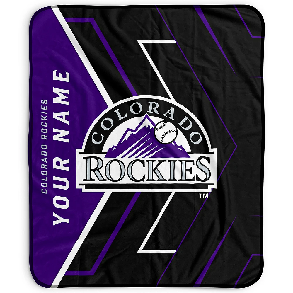 Pegasus Colorado Rockies 50" x 60" Arrow Personalized Fleece Blanket